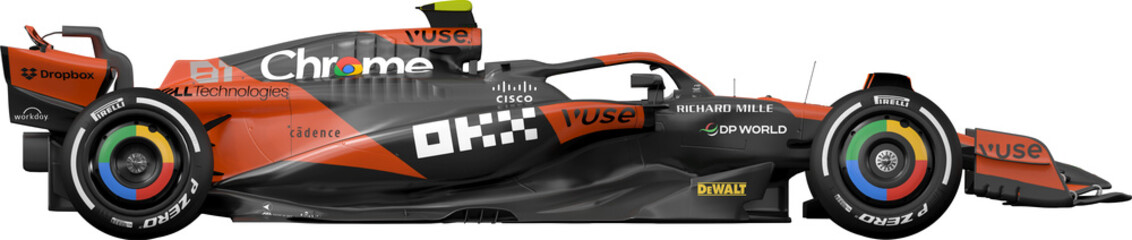 Obraz premium mc laren f1 car mcl38 2024 formula one season hq cut out