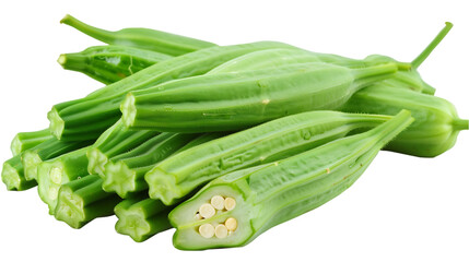 Fresh Okra Transparent Background
