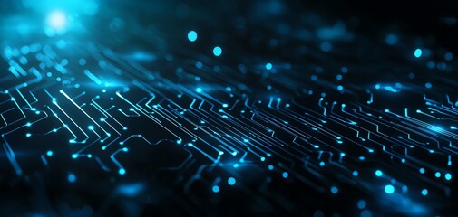 Abstract digital background featuring interconnected lines and glowing points, representing technology and innovation.