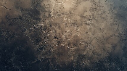 A rough earth wall texture with weathered patterns, showcasing the natural erosion and varied surface details. The image captures the earthy tones and rugged structure.
