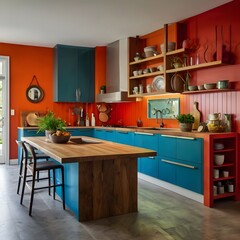 Fototapeta premium modern kitchen interior