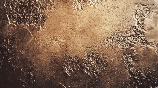 Close-up of a textured bronze surface with rough patterns and varied tones, showcasing a rich, earthy metallic appearance.