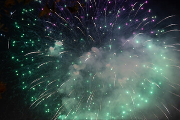 Fototapeta premium fireworks in the night sky