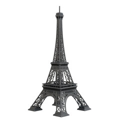Elegant Model of Eiffel Tower on Clear Background: A Meticulous Representation in Fine Detail