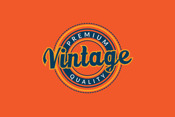 Vintage logo premium quality