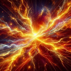 Vibrant golden lightning energy dynamic texture background
