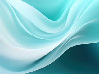 Pastel tone electric turquoise white gradient defocused abstract photo smooth lines pantone color background