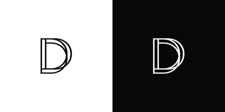 Modern and unique D logo design