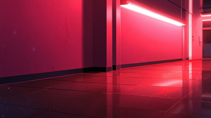 room with red carpet