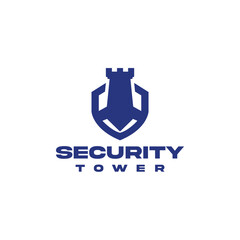 Security Tower Logo Design Simple