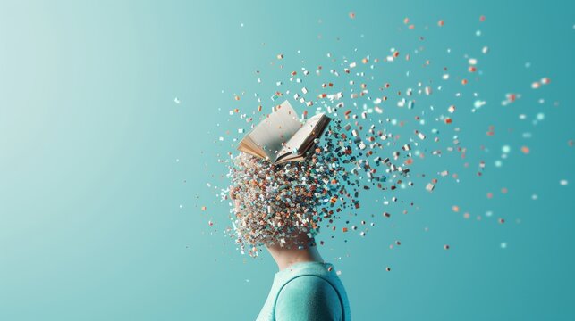 A surreal abstract symbol representing the pursuit of knowledge and understanding, symbolizing the ongoing learning and refinement of strategic thinking.