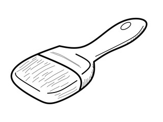 Aesthetic brush sketch