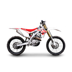 Fototapeta premium Dirtbike Isolated
