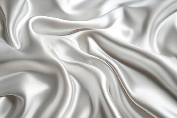 Obraz premium White gray satin texture that is white silver fabric silk panorama background with beautiful soft blur pattern natural , ai
