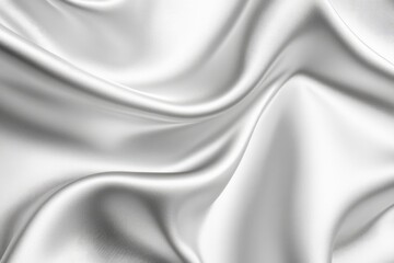 Obraz premium White gray satin texture that is white silver fabric silk panorama background with beautiful soft blur pattern natural , ai