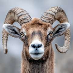 Mouflon Isolated