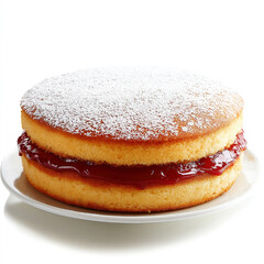 Victoria Sponge Cake Isolated