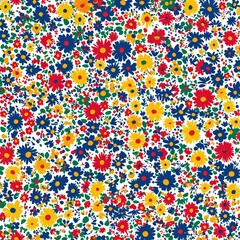 Colorful flower pattern