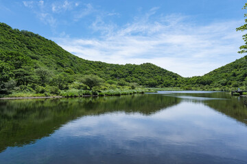 Obraz premium 赤城山にある湿原帯の覚満淵