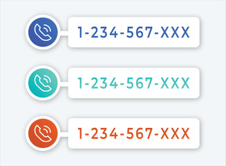 Modern Call Us Now icon header for social media