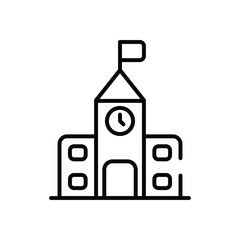 School Building vector icon