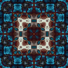 Square seamless pattern. the texture is symmetrically woven