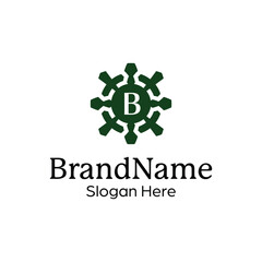 Elegant Floral Crest Logo Design Template for Premium Brands