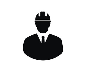 Business Person Project Manager Engineer Architect icon. Builder concept vector design and illustration.