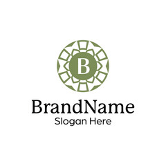 Classic Floral Insignia Template for Timeless Branding