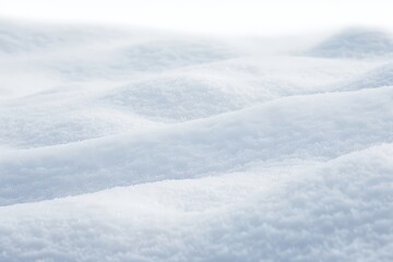 Soft, white snow drifts