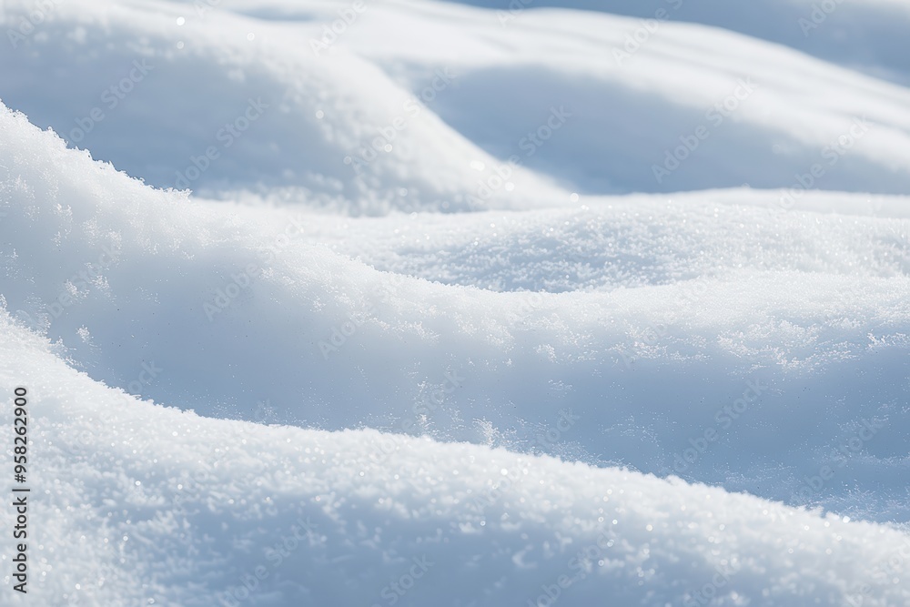 Canvas Prints closeup of fresh, white snow