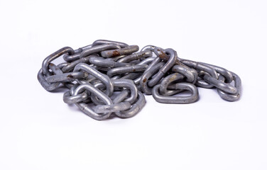 Obraz premium Chain, isoleted, white background.