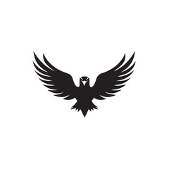 Naklejka premium Eagle in cartoon, doodle style . Image for t-shirt, web, mobile apps and ui. Isolated 2d vector illustration in logo, icon, sketch style, Eps 10, black and white. AI Generative