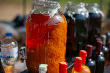 Summer street food festival outdoor