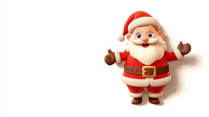 Obraz premium santa claus isolated on white