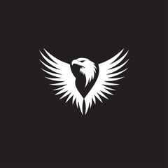 Obraz premium Eagle in cartoon, doodle style . Image for t-shirt, web, mobile apps and ui. Isolated 2d vector illustration in logo, icon, sketch style, Eps 10, black and white. AI Generative
