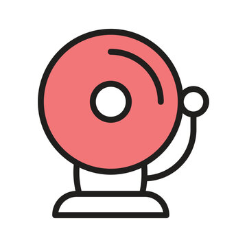 recommend clip art: Notification bell, school bell vector design in modern style