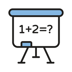 A simple whiteboard icon, ideal for any educational setting