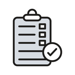 Checklist icon for managing tasks and to do lists