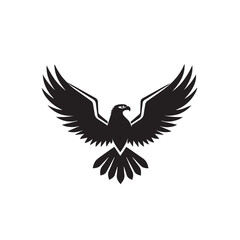 Eagle in cartoon, doodle style . Image for t-shirt, web, mobile apps and ui. Isolated 2d vector illustration in logo, icon, sketch style, Eps 10, black and white. AI Generative