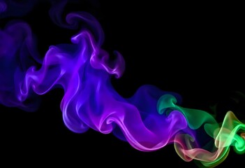 Swirling pink and purple smoke against a dark background