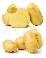 New potato isolated on white background 