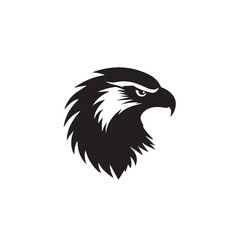 Fototapeta premium Eagle in cartoon, doodle style . Image for t-shirt, web, mobile apps and ui. Isolated 2d vector illustration in logo, icon, sketch style, Eps 10, black and white. AI Generative