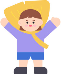 은행잎 얼굴 도안 어린이 유치원