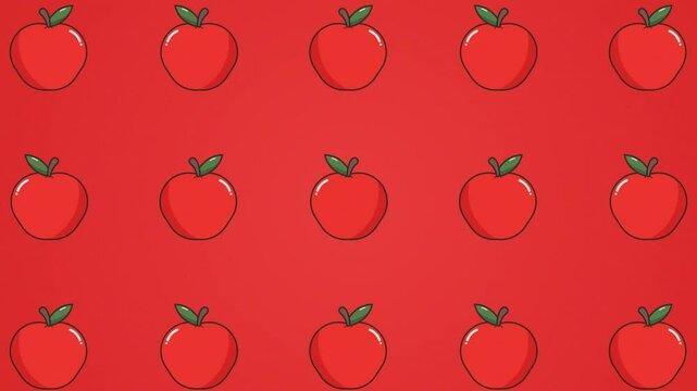 Apple Wiggle Motion Background