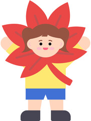 가을 얼굴합성 단풍 도안