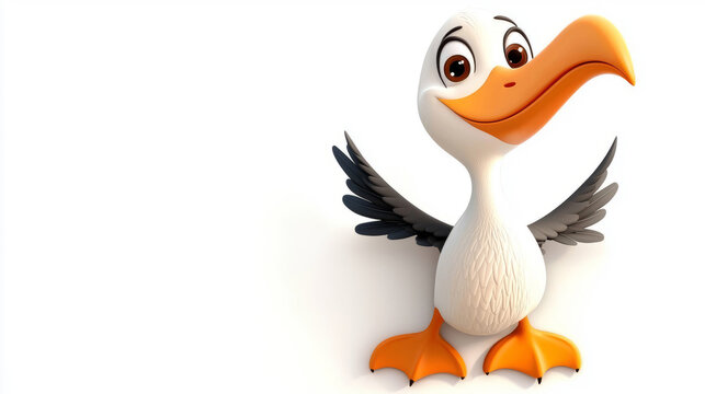 recommend clip art: clipart cartoon funny albatross on white background