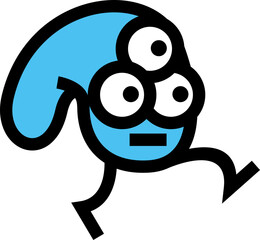 Cute Monster Doodle Small Icon