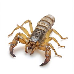 Isolated Scorpion Insect on Plain Transparent Background