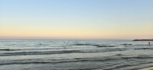 Sea side at Torrenostra, clear water, blue sky